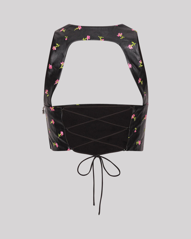 ROTATE Birger Christensen - Printed Cut-Out Top